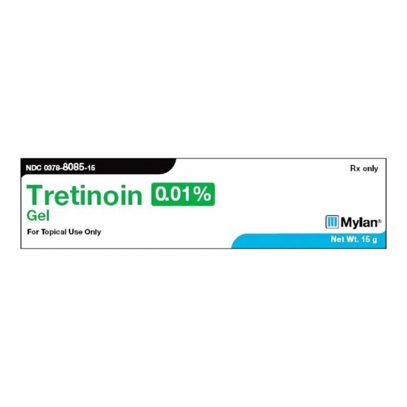 Mylan Tretinoin Gel tube.