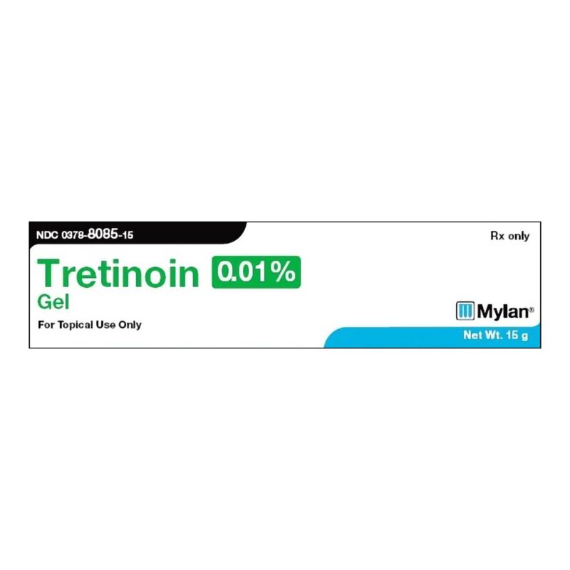 Mylan Tretinoin Gel tube.