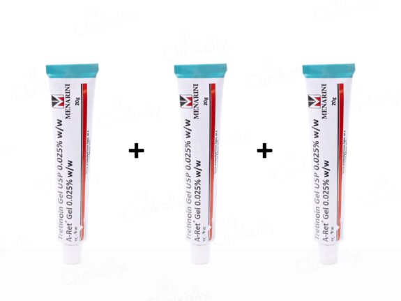 A Ret 0.025% Gel, skincare product.