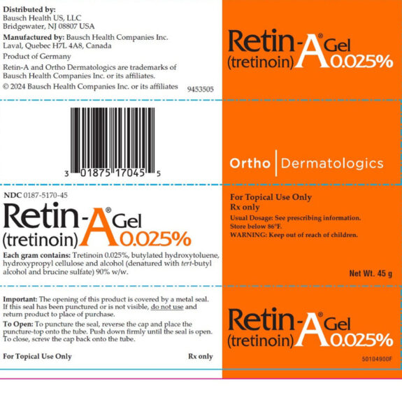 Retin-A 25 Gel tube