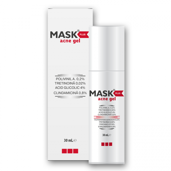 Mask Gel Tretinoin: A jar of topical tretinoin gel.