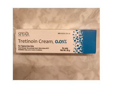 Spear Tretinoin Gel, acne treatment.