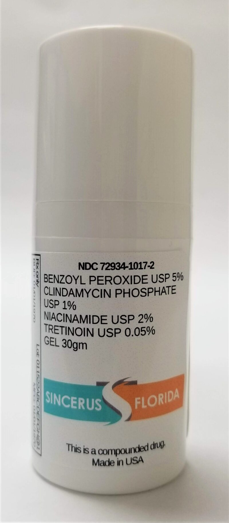 Clindamycin Phosphate, Benzoyl Peroxide & Tretinoin Gel.