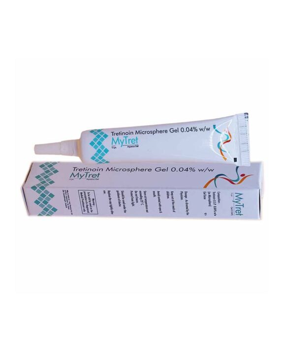 My Tret Gel, skincare product in tube.