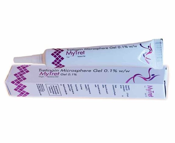 Tretinoin 0.1% Gel Microsphere, topical acne treatment.