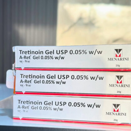 Tretinoin USP Gel tube.