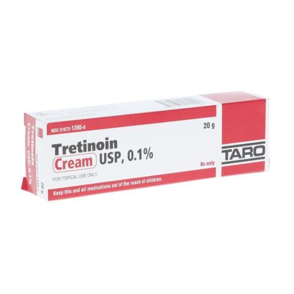 Tretinoin 0.1% topical cream tube