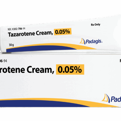 Tazorac 0.5 acne treatment cream tube