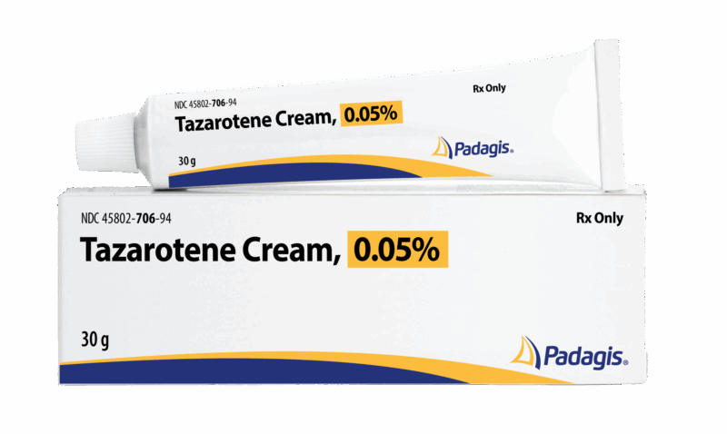 Tazorac 0.5 acne treatment cream tube