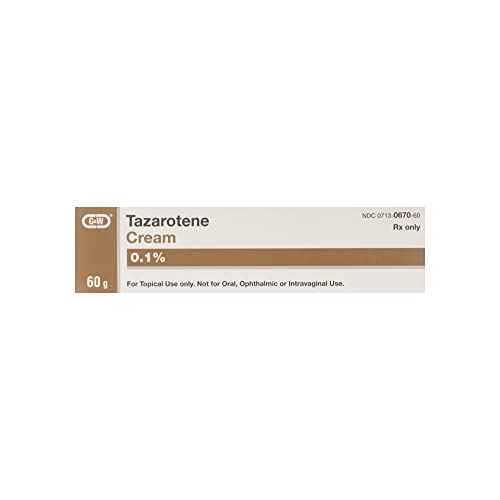 Tazarotene gel tube, Amazon.