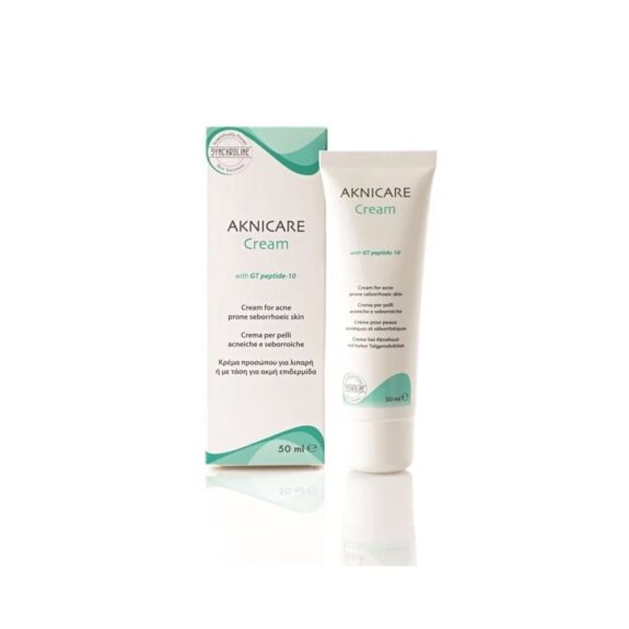Aknicare Cream jar, skincare product.