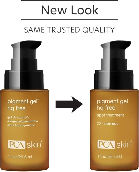Pigment gel with hydroquinone. Skincare product.