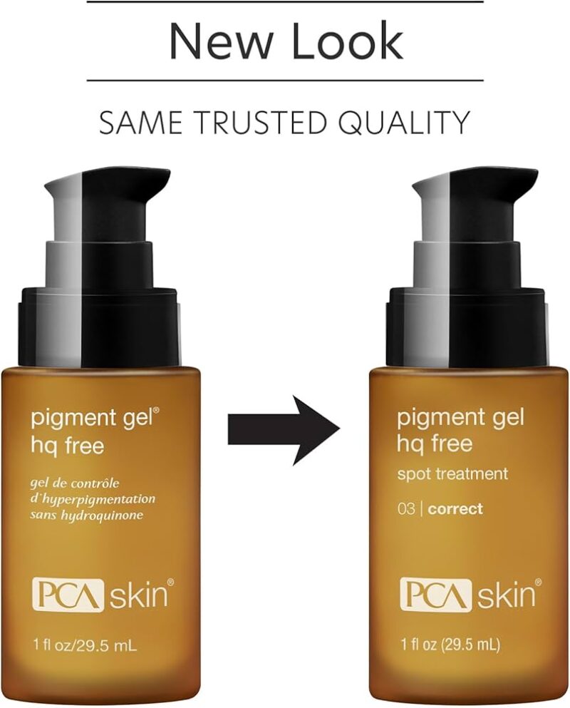 Pigment gel with hydroquinone. Skincare product.