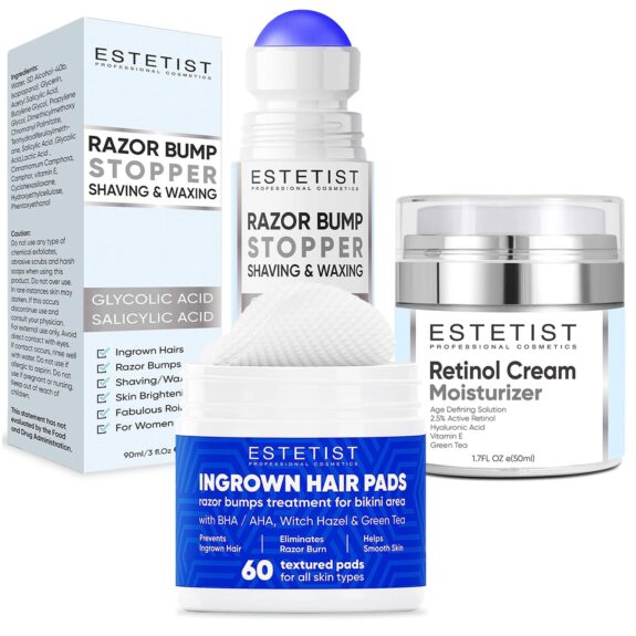 Tretinoin cream for ingrown hairs.