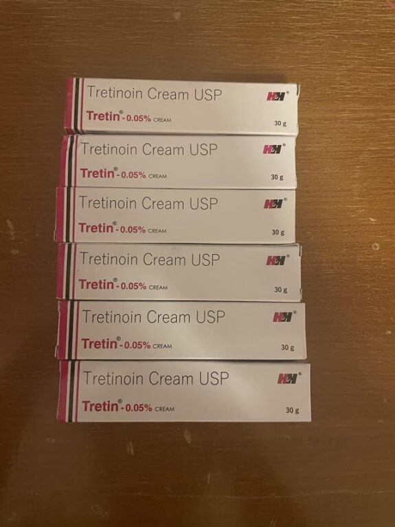 Tretinoin cream, topical acne treatment.