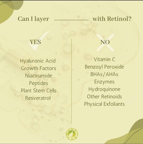 Retin-A, hydroquinone, vitamin C serum.