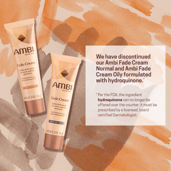 Ambi Fade Cream, dermatologist-recommended skin lightening cream.