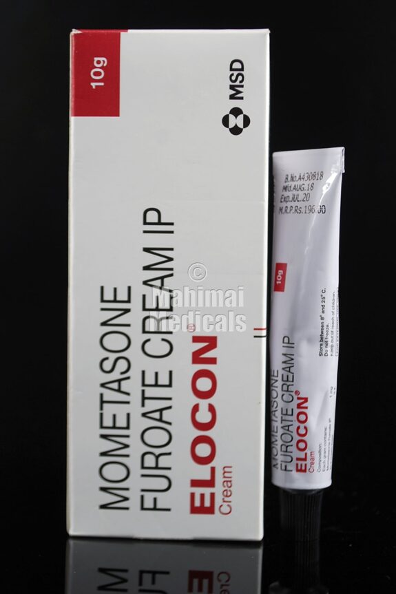 Before & after photos showing Mometasone Furoate cream's effect on skin pigmentation.