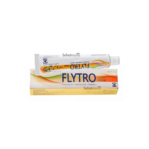 Flytro Cream box and tube showing product details.