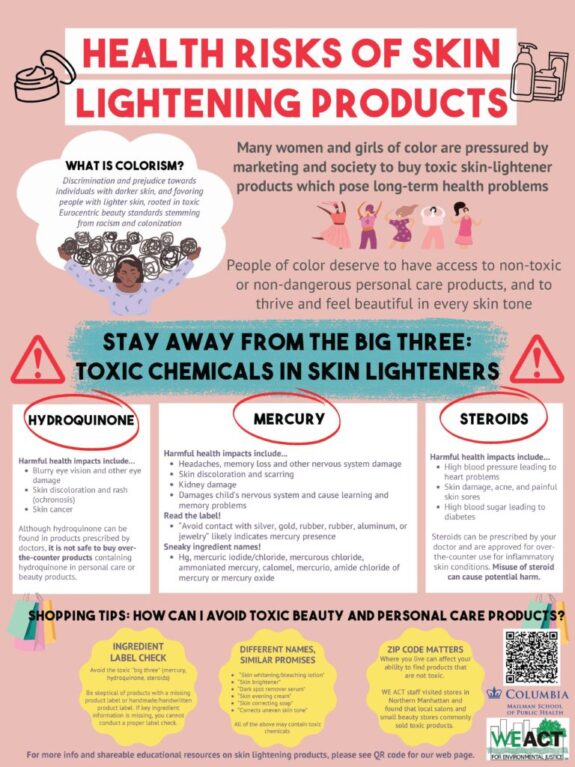 Skin lightening cream with hydroquinone.