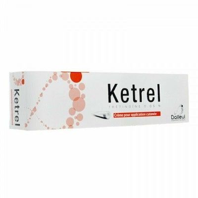 Ketrel Cream, showing product packaging and price.