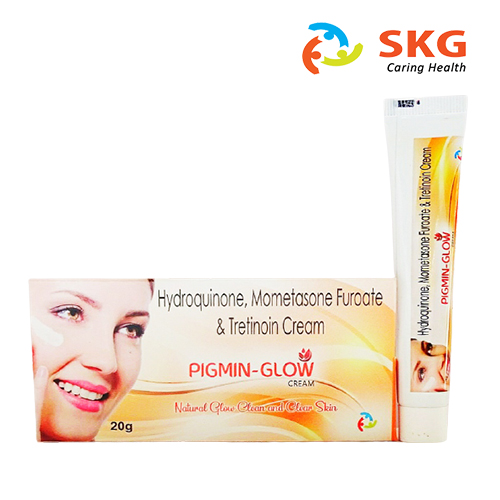 Pigmin Hydroquinone Cream jar.