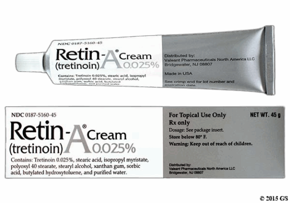 Retin-A 0.0025% topical cream tube