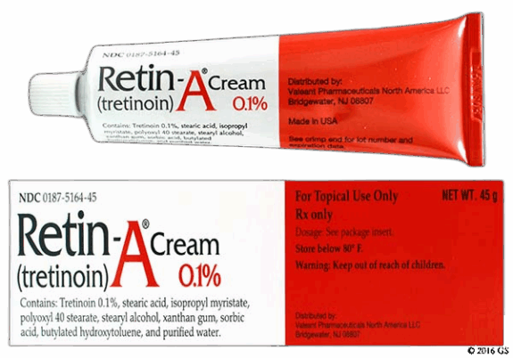 Avita Retin-A Tretinoin topical cream tube.