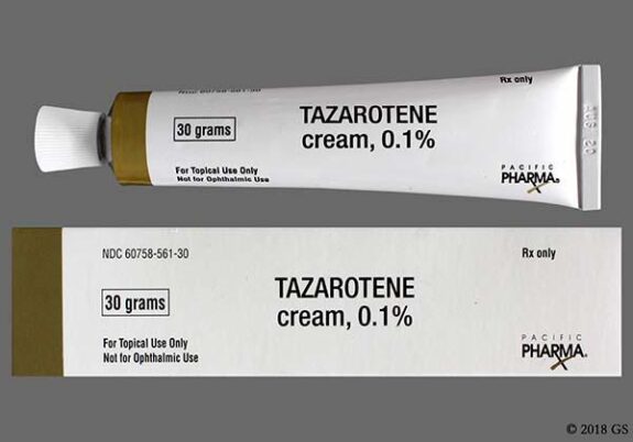 Tazorac 0.1% Topical Cream tube