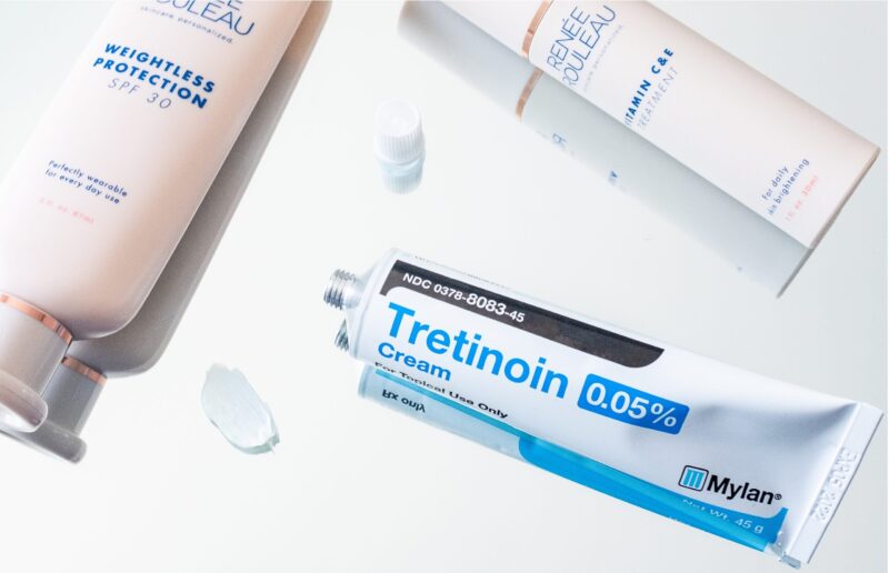 Prescribed Retinol cream in jar.