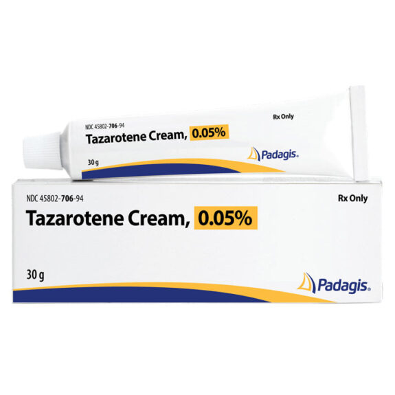 Tazorac cream for eczema treatment.