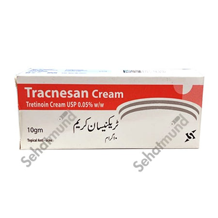 Tracnesan Cream jar.