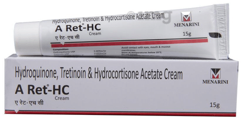 Retinol HC cream jar, skincare product.