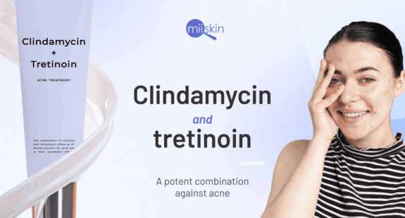 Clindamycin and Tretinoin lotion bottle