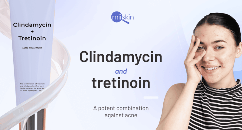 Clindamycin and Tretinoin lotion bottle