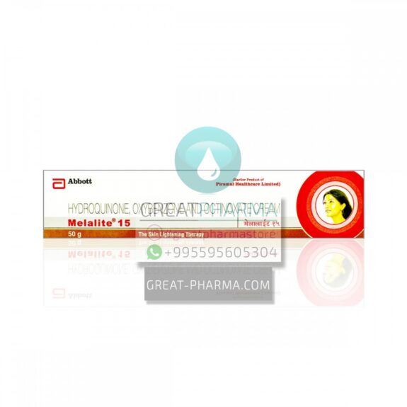 Melalite Cream: Skincare product image.