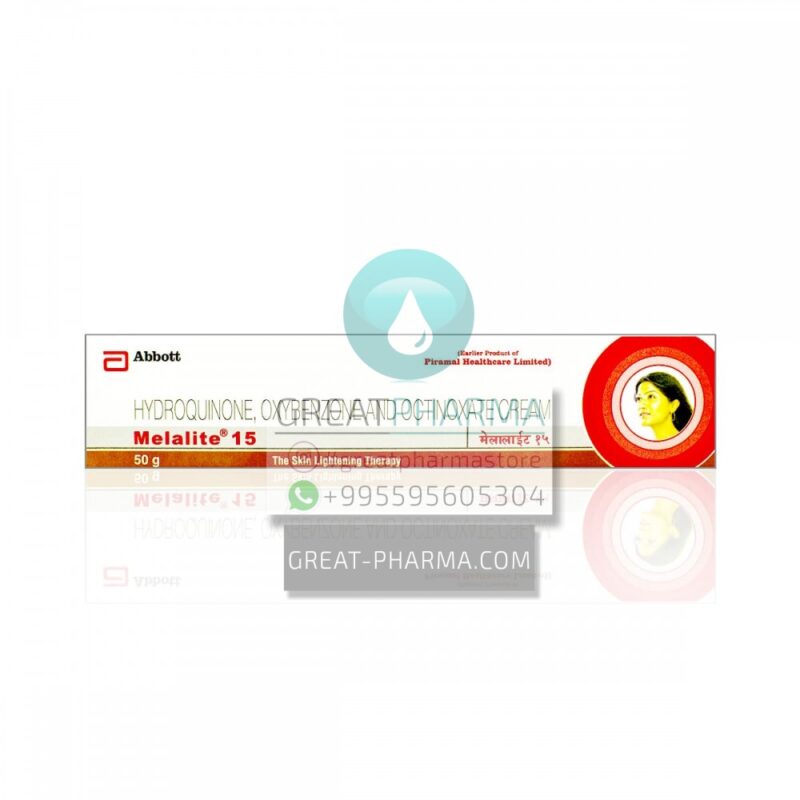 Melalite Cream: Skincare product image.