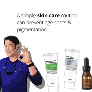 Tretinoin cream applied to skin, showing texture and consistency.