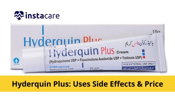 Hyderquin Plus Cream, skincare product.