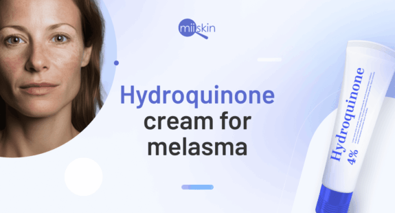 Best OTC Hydroquinone Cream. Image shows product packaging.