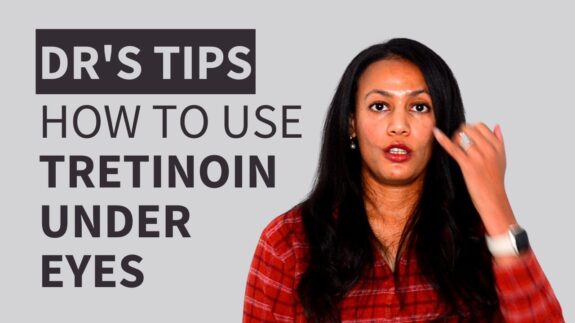 Tretinoin eye cream for wrinkles and dark circles.