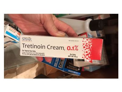 Spear Tretinoin Cream 0.1% tube