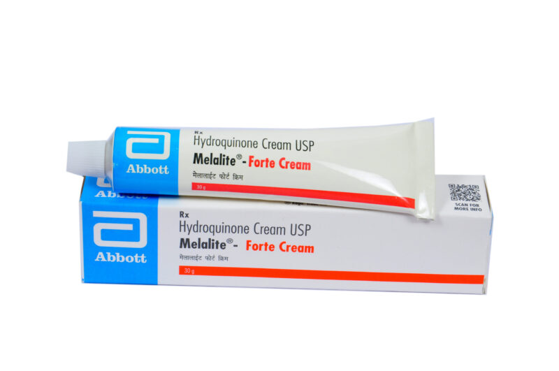 Hydroquinone cream, skincare product.