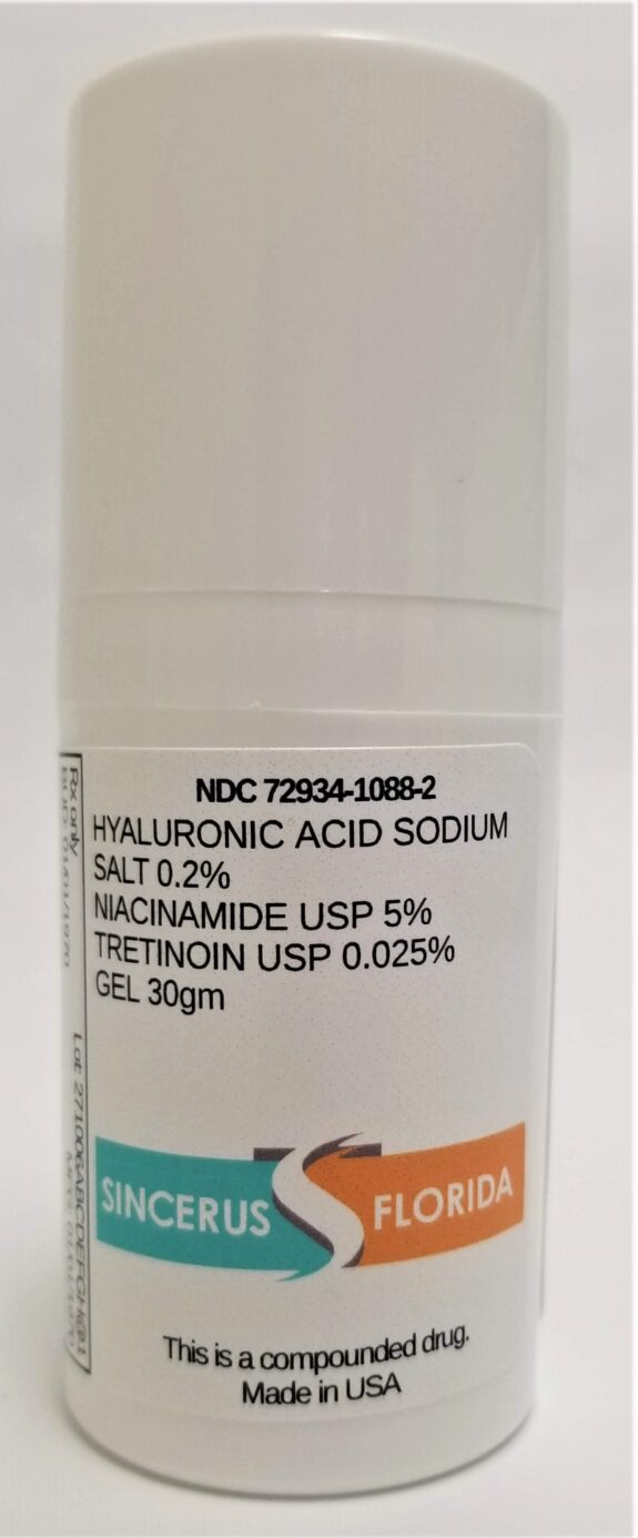 Tretinoin, Niacinamide & Hyaluronic Acid Cream