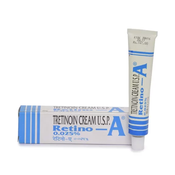 Retino A 0.025 cream tube