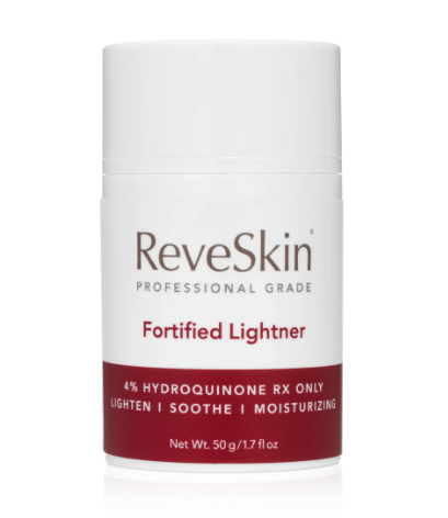 Reveskin Hydroquinone cream jar.