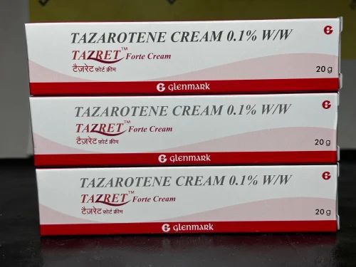 Tazorac 5 acne treatment cream tube.
