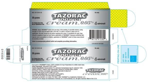 Tazorac 5 Cream tube