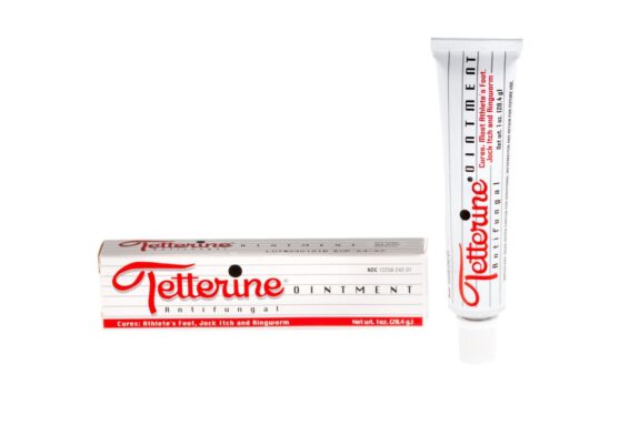Tretinoin cream tube for ringworm treatment.