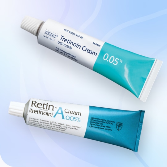 Tretinoin Cream 0.05% topical acne treatment.